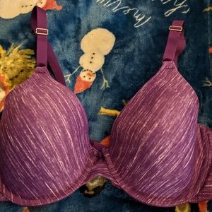 Maidenform purple heather underwire light padding bra 36 DD